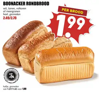 De Boerenschuur Boonacker rondbrood aanbieding