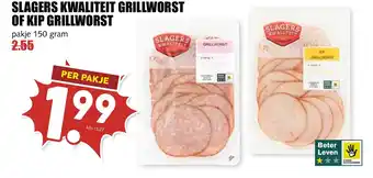De Boerenschuur Slagers kwaliteit grillworst of kip grillworst aanbieding