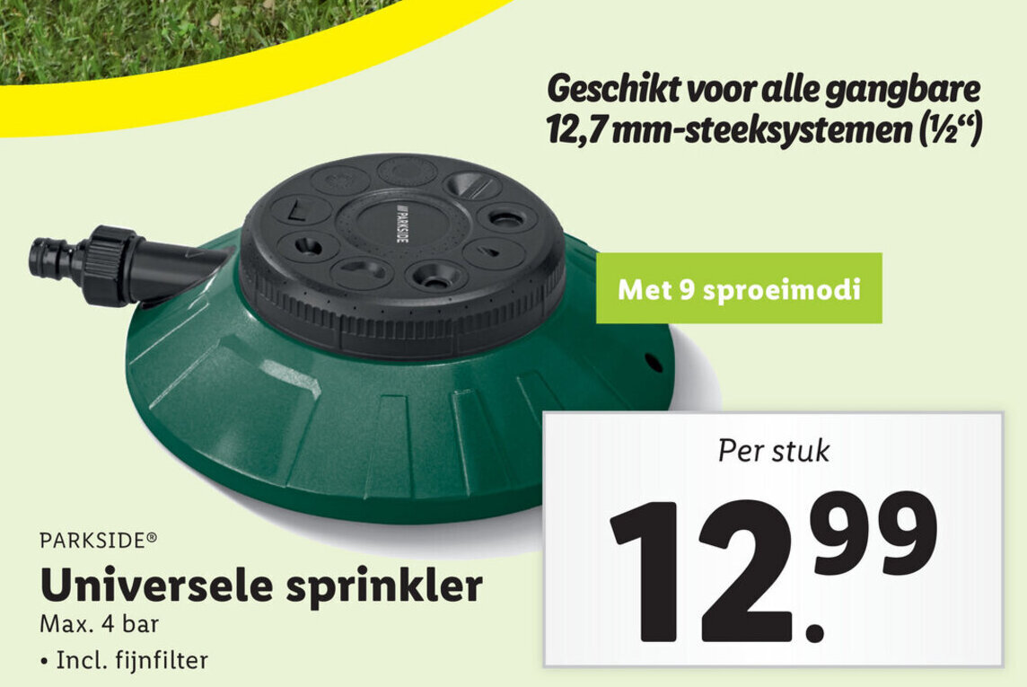Parkside Universele sprinkler aanbieding bij Lidl