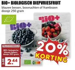 De Boerenschuur Bio+biologisch diepvriesfruit aanbieding