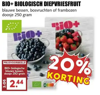 De Boerenschuur Bio+biologisch diepvriesfruit aanbieding