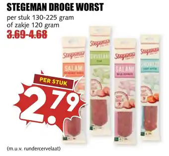 De Boerenschuur Stegeman droge worst aanbieding
