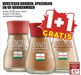 De Boerenschuur Verstegen kruiden, specerijen en of kruidenmixen aanbieding