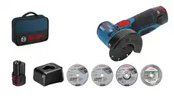 Conrad Bosch Professional GWS 12V-76(2xGBA2.0Ah,GAL12V-20) 06019F200C Haakse accuslijper 76 mm 12 V aanbieding