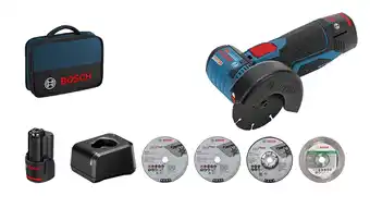 Conrad Bosch Professional GWS 12V-76(2xGBA2.0Ah,GAL12V-20) 06019F200C Haakse accuslijper 76 mm 12 V aanbieding