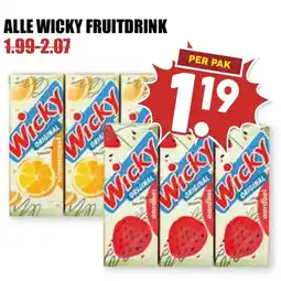 De Boerenschuur Alle wicky fruitdrink aanbieding