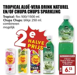 De Boerenschuur Tropical aloë-vera drink naturel ENOF CHUPA CHUPS SPARKLING aanbieding