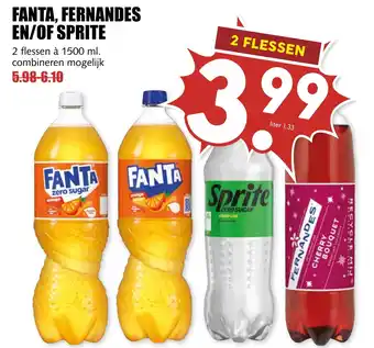 De Boerenschuur Fanta, fernandes en of sprite aanbieding