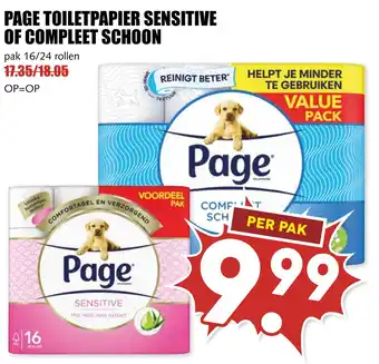 De Boerenschuur Page toiletpapier sensitive of compleet schoon aanbieding