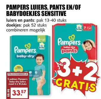 De Boerenschuur Pampers luiers, pants en of babydoekjes sensitive aanbieding