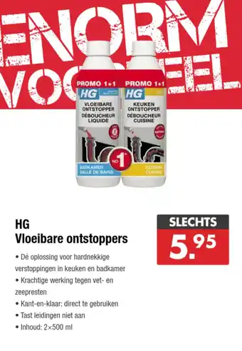 Enorm HG Vloeibare ontstoppers aanbieding