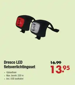 Enorm Dresco LED fietsverlichtingsset aanbieding