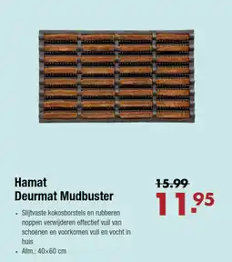 Enorm Hamat Deurmat Mudbuster aanbieding