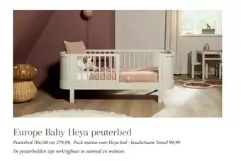 Babypark Europe Baby Heya peuterbed aanbieding