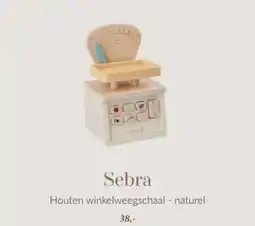 Babypark Sebra Houten winkelweegschaal naturel aanbieding