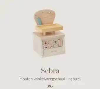 Babypark Sebra Houten winkelweegschaal naturel aanbieding