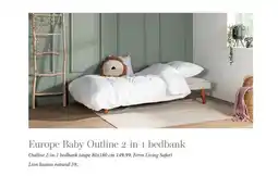Babypark Europe Baby Outline 2 in 1 bedbank aanbieding