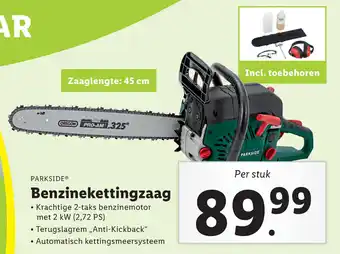 Lidl Parkside Benzinekettingzaag aanbieding