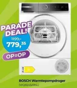 EP Beerepoot BOSCH Warmtepompdroger WQB245A9NL aanbieding