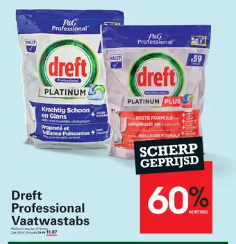 Sligro Dreft Professional Vaatwastabs aanbieding