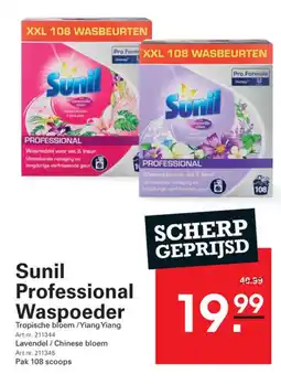 Sligro Sunil Professional Waspoeder aanbieding