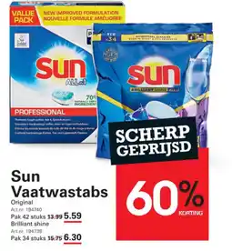 Sligro Sun Vaatwastabs aanbieding