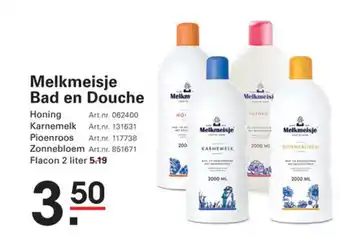 Sligro Melkmeisje Bad en Douche aanbieding