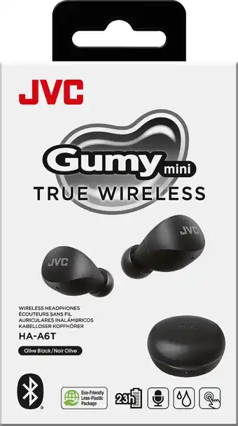 Bol.com JVC HA-A6T Gumy Mini True Wireless Oordopjes - Zwart aanbieding