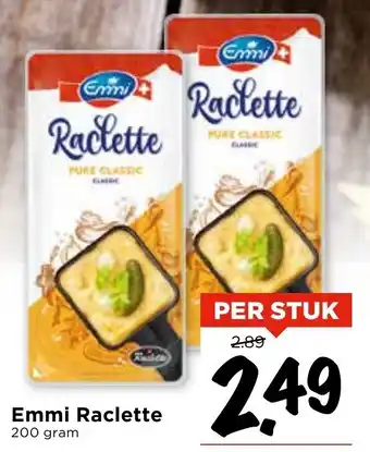 Vomar Voordeelmarkt Emmi Raclette 200g aanbieding