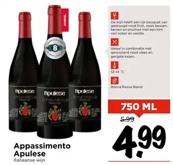 Vomar Voordeelmarkt Appassimento Apulese 750ml aanbieding