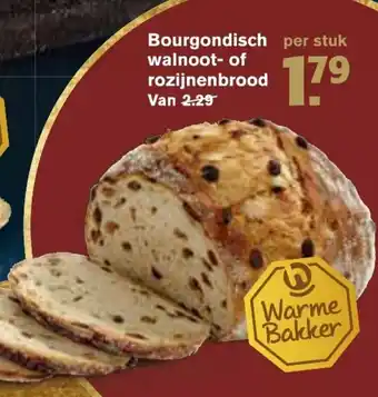 Hoogvliet Bourgondisch Walnoot- of rozijnenbrood aanbieding