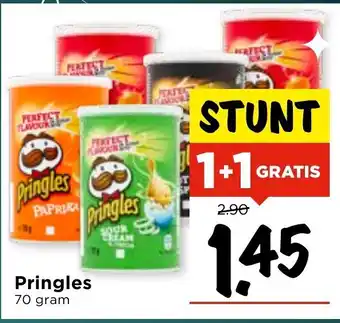 Vomar Voordeelmarkt Pringles 70g aanbieding