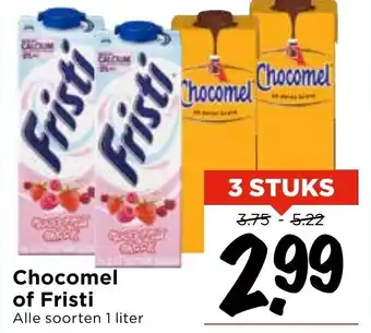 Vomar Voordeelmarkt Chocomel of Fristi 1L aanbieding