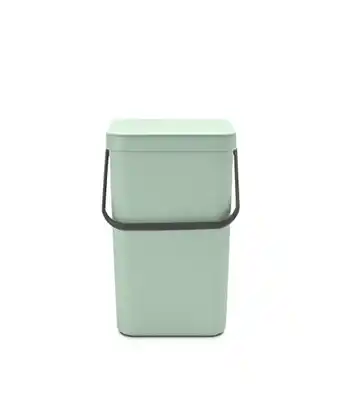 Amazon Brabantia Sort & Go Prullenbak, Afvalemmer, Jade Green , 3 Liter aanbieding