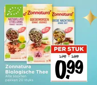 Vomar Voordeelmarkt Zonnatura Biologische Thee aanbieding