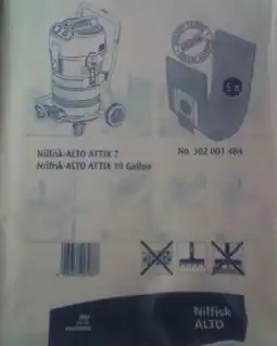 Bol.com Nilfisk-Alto ATTIX 7 / 19 Gallon Stofzak - 302001484 aanbieding