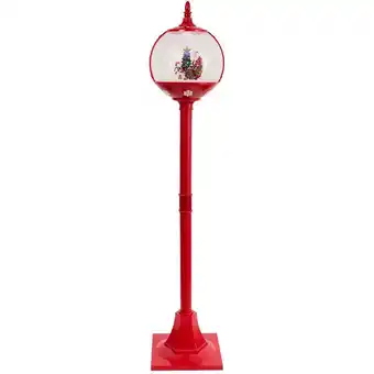 Action Kerstlantaarn met sneeuw, licht en geluid aanbieding