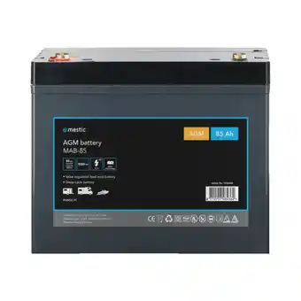 ANWB Mestic AGM accu MAB-85 Gray aanbieding