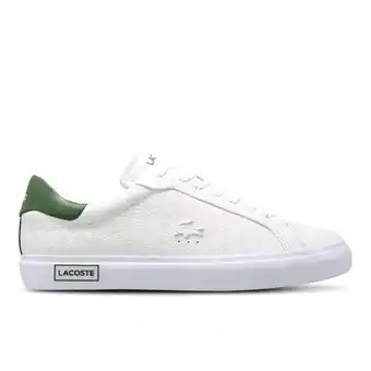 Foot Locker Lacoste Powercourt Sneakers Heren - Wit - Maat 42.5 - Leer aanbieding