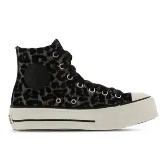 Foot Locker Converse Ctas Lift Platform High Sneakers Dames - Wit - Maat 35 - Textil, Synthetisch aanbieding