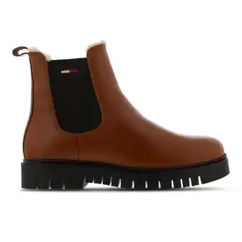 Foot Locker Tommy Jeans Chelsea Sneakers Dames - Brons - Maat 37 - Leer aanbieding