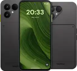 Coolblue Fairphone 6 256GB Zwart 5G + Fairphone 6 Protective Back Cover Zwart aanbieding