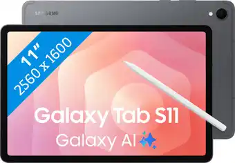 Coolblue Samsung Galaxy Tab S11 11 inch 128GB Wifi Grijs aanbieding