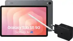 Coolblue Samsung Galaxy Tab S11 11 inch 128GB Wifi en 5G Grijs + Oplaadpakket aanbieding