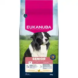 Zooplus 2x15kg Eukanuba Premium Nutrition Senior Medium Breed Kip Hondenvoer droog aanbieding