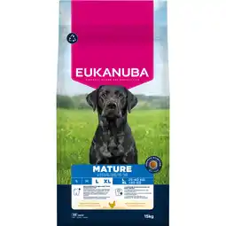 Zooplus 2x15kg Eukanuba Premium Nutrition Mature Large & Giant Breed Droog Kip Hondenvoer aanbieding
