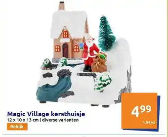 Action Magic Village Kersthuisje aanbieding