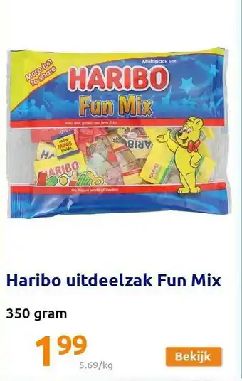 Action Haribo Uitdeelzak Fun Mix aanbieding