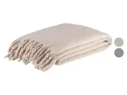 Lidl LIVARNO home Bouclé plaid 130 x 170 cm aanbieding