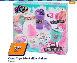 Action Canal Toys 3-in-1 slijm shakers aanbieding
